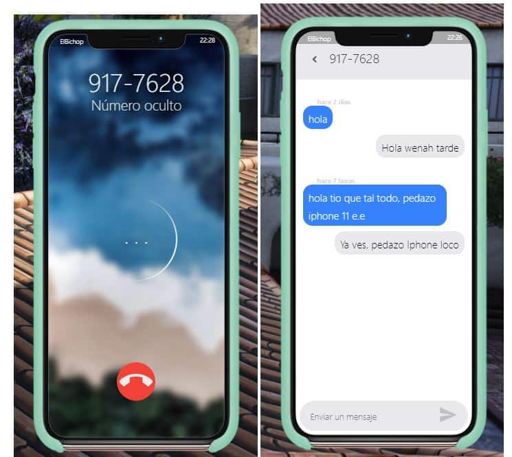 Captura de pantalla de GCPhone