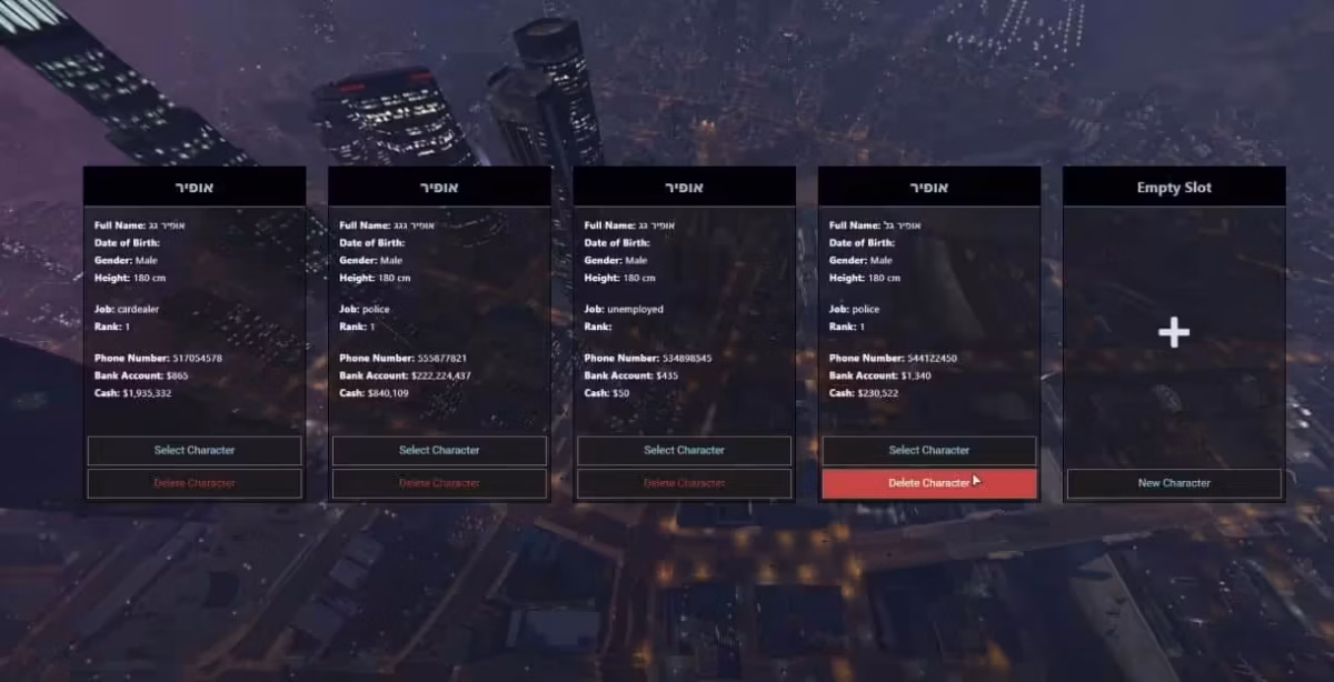 [ESX] Vista previa del recurso FiveM inspirado en NoPixel 2