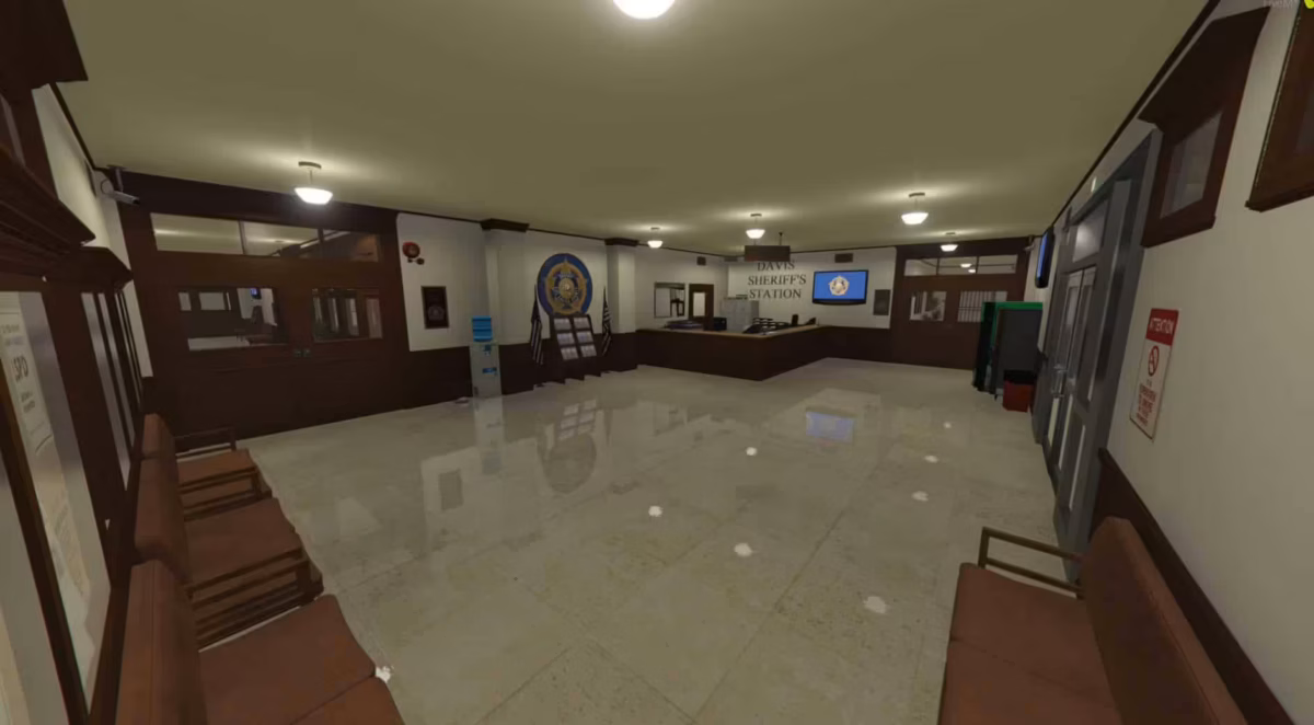 Vista previa del recurso Davis Sheriffs Station [MLO] + Tema LSPD FiveM 2