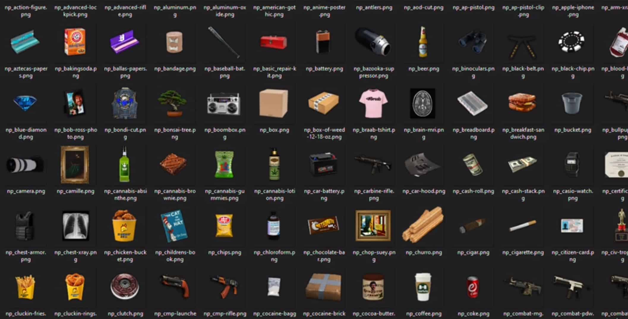 NoPixel Icons