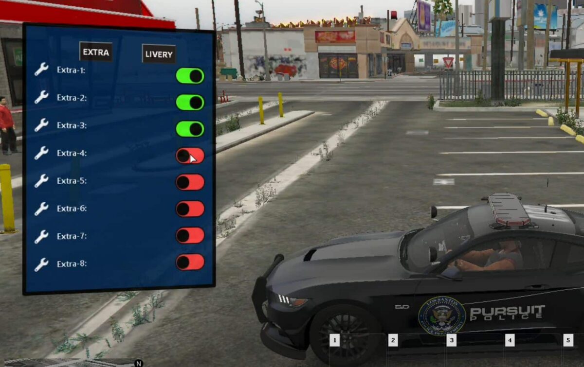 Livery UI para el recurso Police FiveM vista previa 2