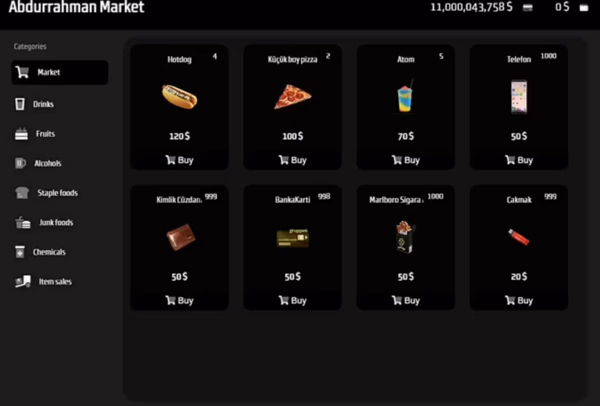 Vista previa del recurso FiveM Marketplace Script (Player-Owned) 4