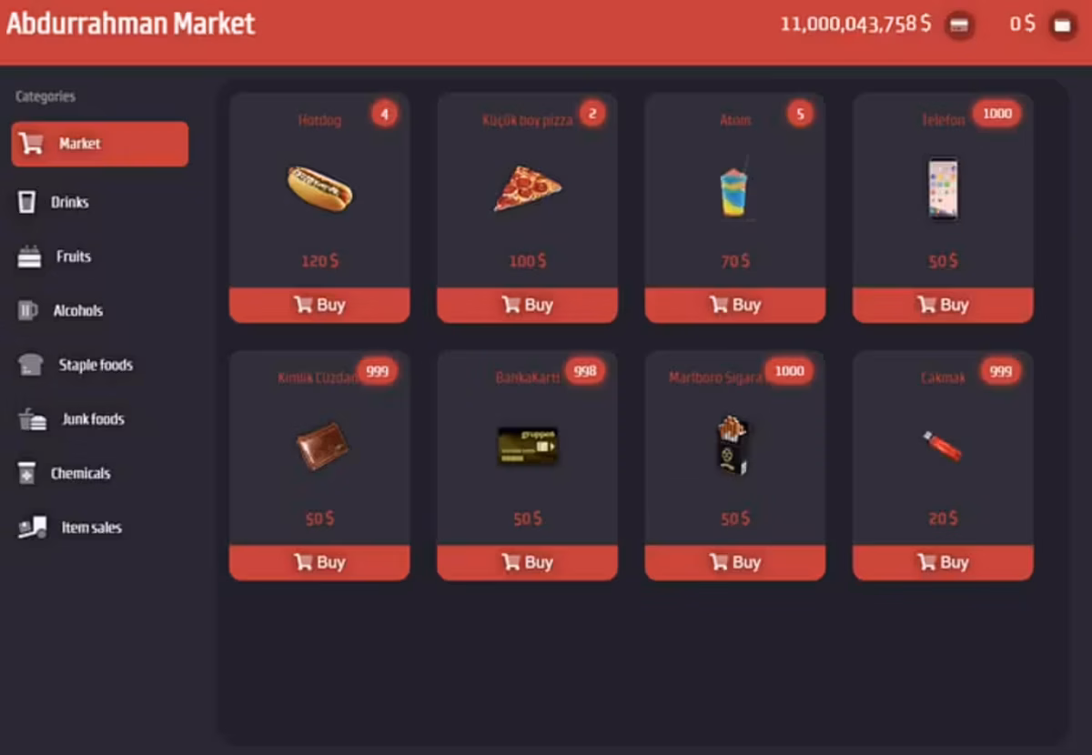 Script de mercado FiveM (Propiedad del jugador) vista previa del recurso FiveM 2