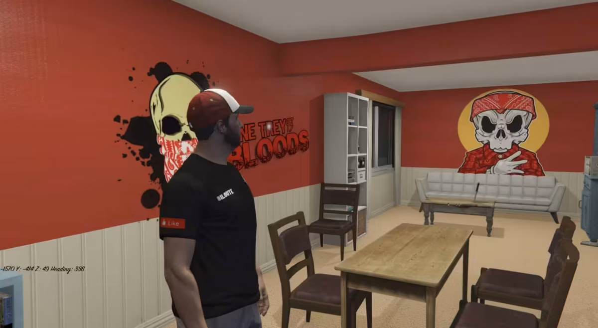 Vista previa del recurso Bloods Hood (MLO) FiveM 3