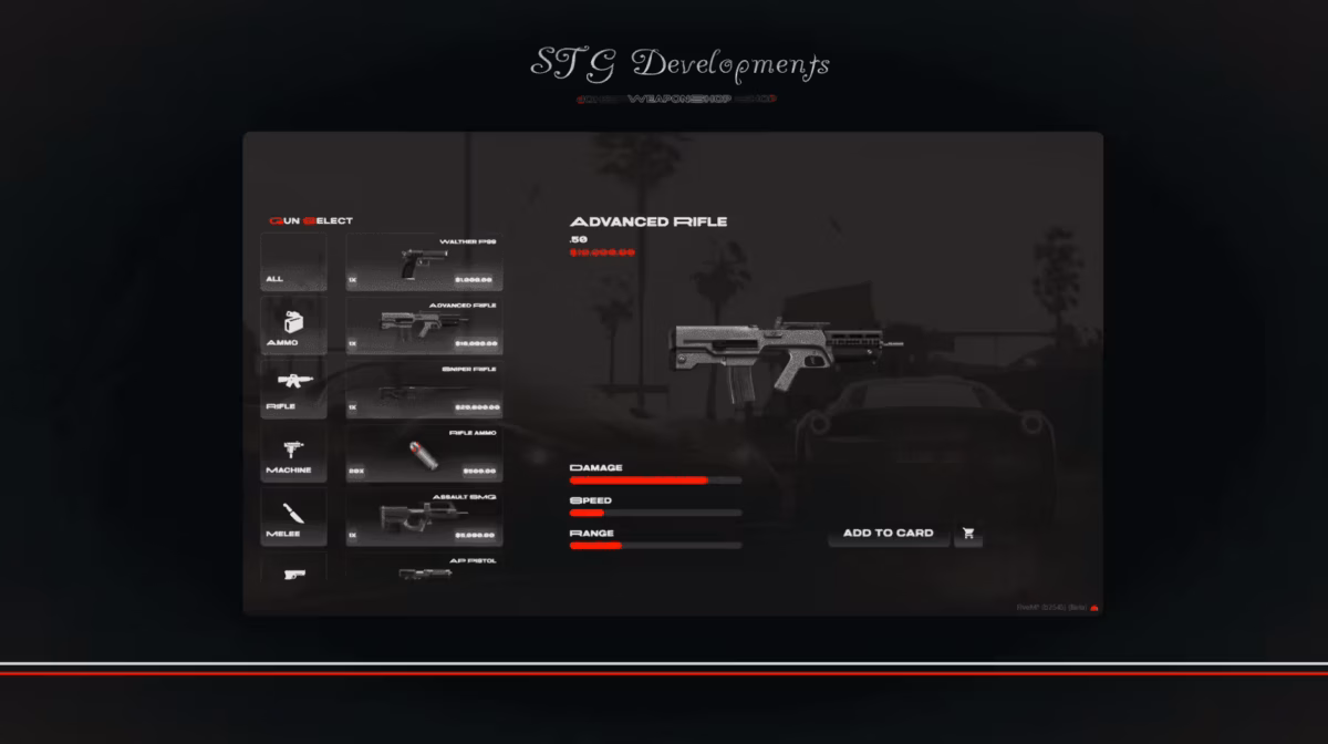 Sistema de tienda de armas comprables ampliado (Premium) vista previa del recurso FiveM 2