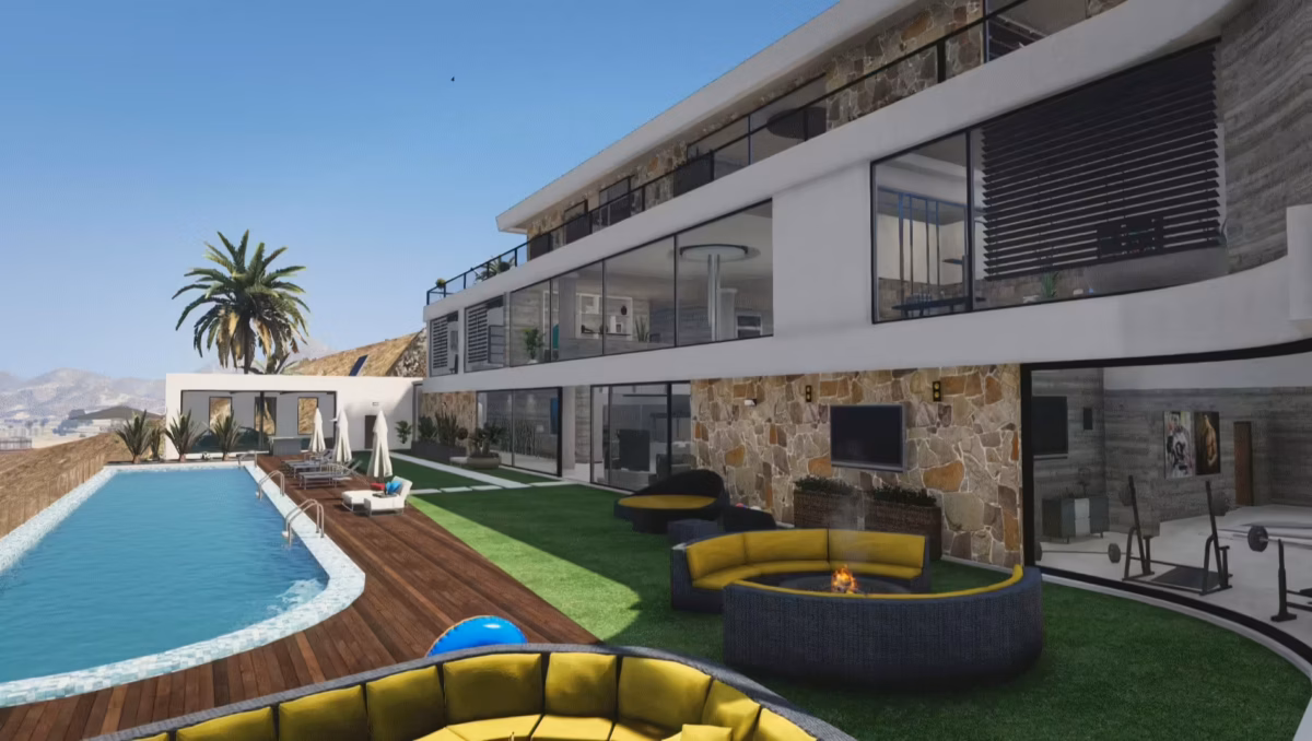 Vista previa del recurso Desert Mansion FiveM 2