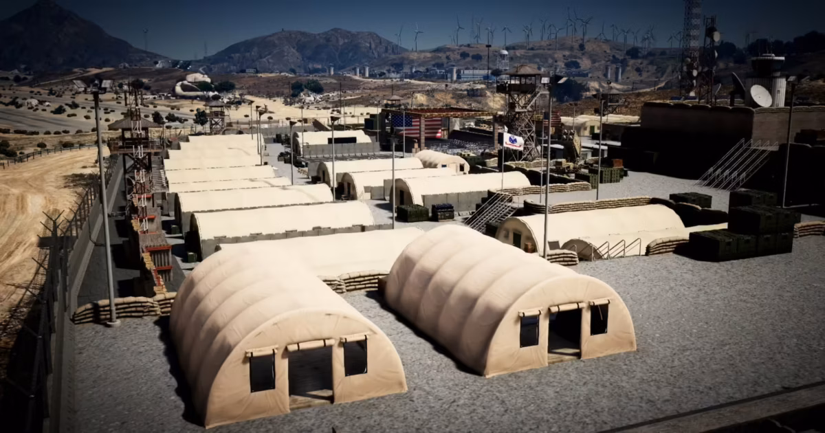 Vista previa del recurso de la Base Militar FiveM 8