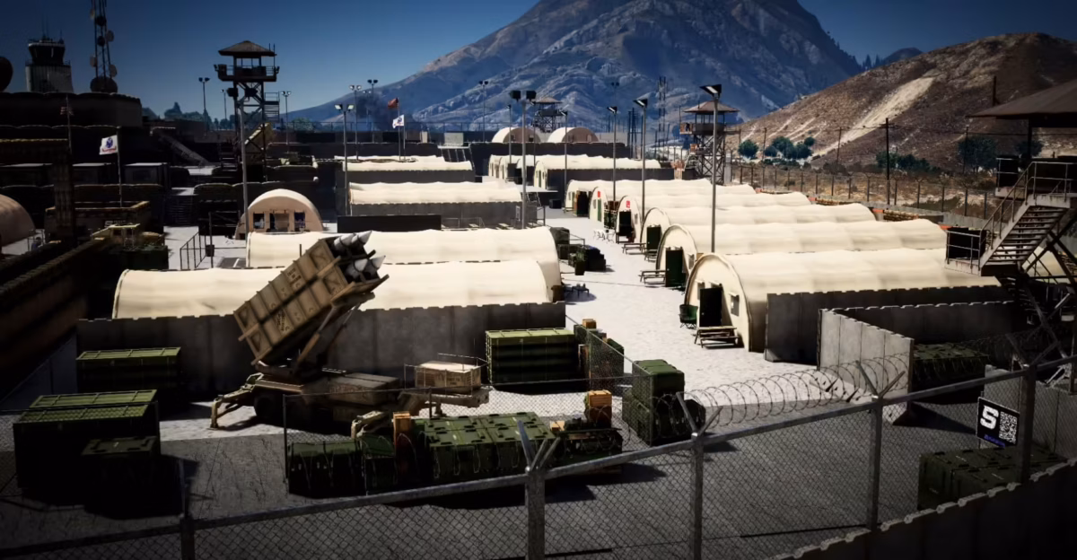 Vista previa del recurso de la Base Militar FiveM 4