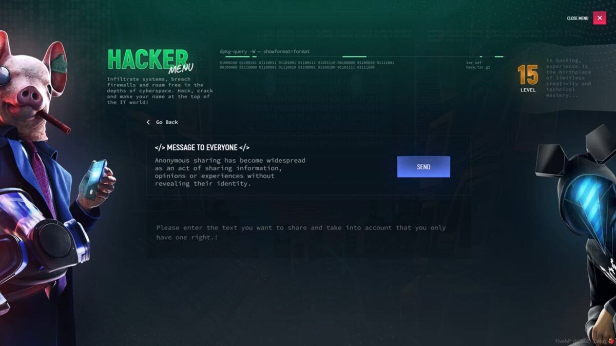 Vista previa del recurso Realistic Hacker Menu FiveM 5