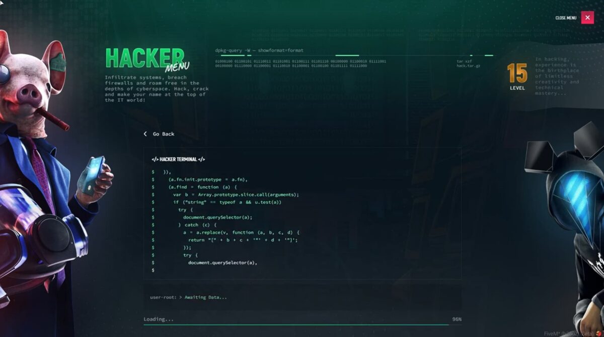 Vista previa del recurso Realistic Hacker Menu FiveM 4