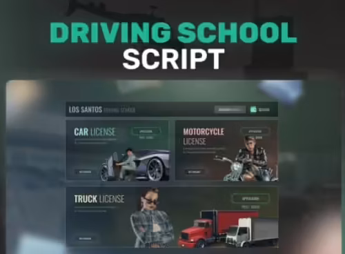 ESX Driving School Script FiveM resource preview