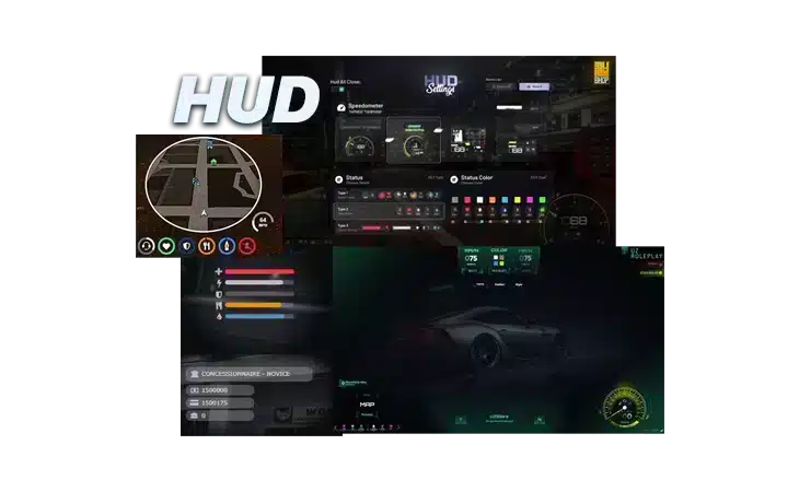 Изображение FiveM HUD