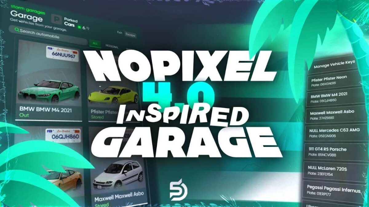 NoPixel 4.0 Garage System FiveM vista previa del recurso 5