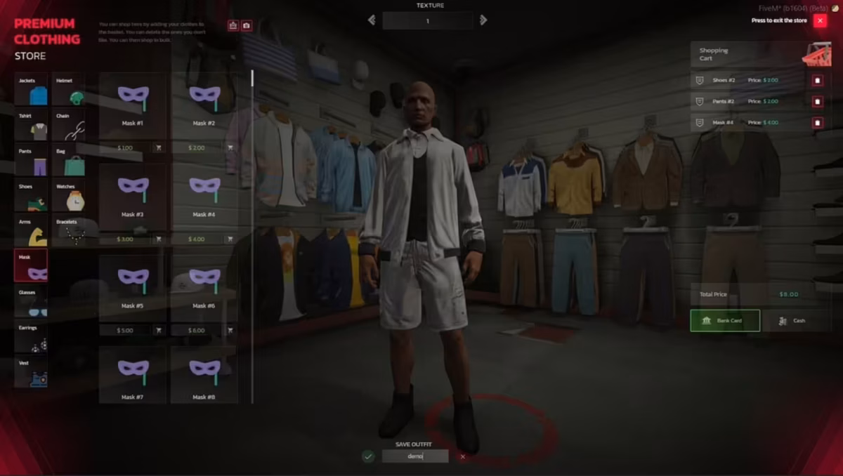 0r Advanced Clothing v3 FiveM vista previa del recurso 2