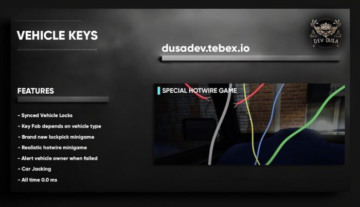 Dusa Vehicle Key System