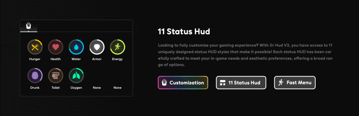 0R HUD V3 FiveM preview do recurso 3
