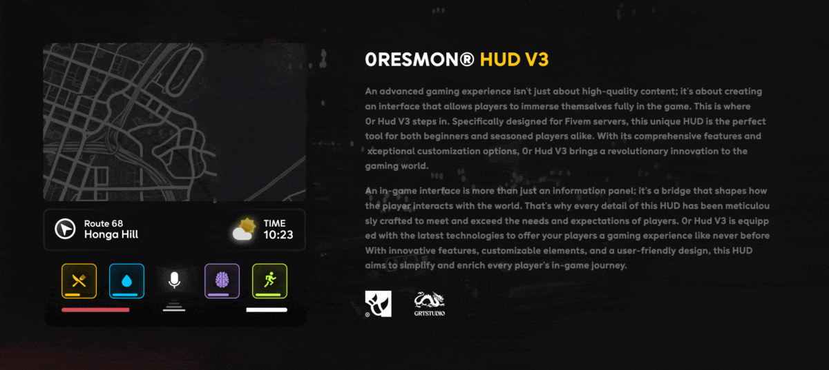 0R HUD V3 FiveM preview do recurso 2