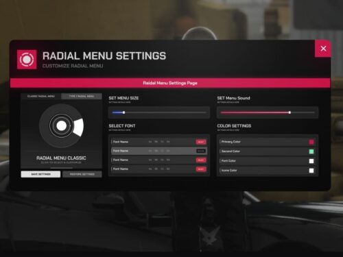 Debux Radial Menu