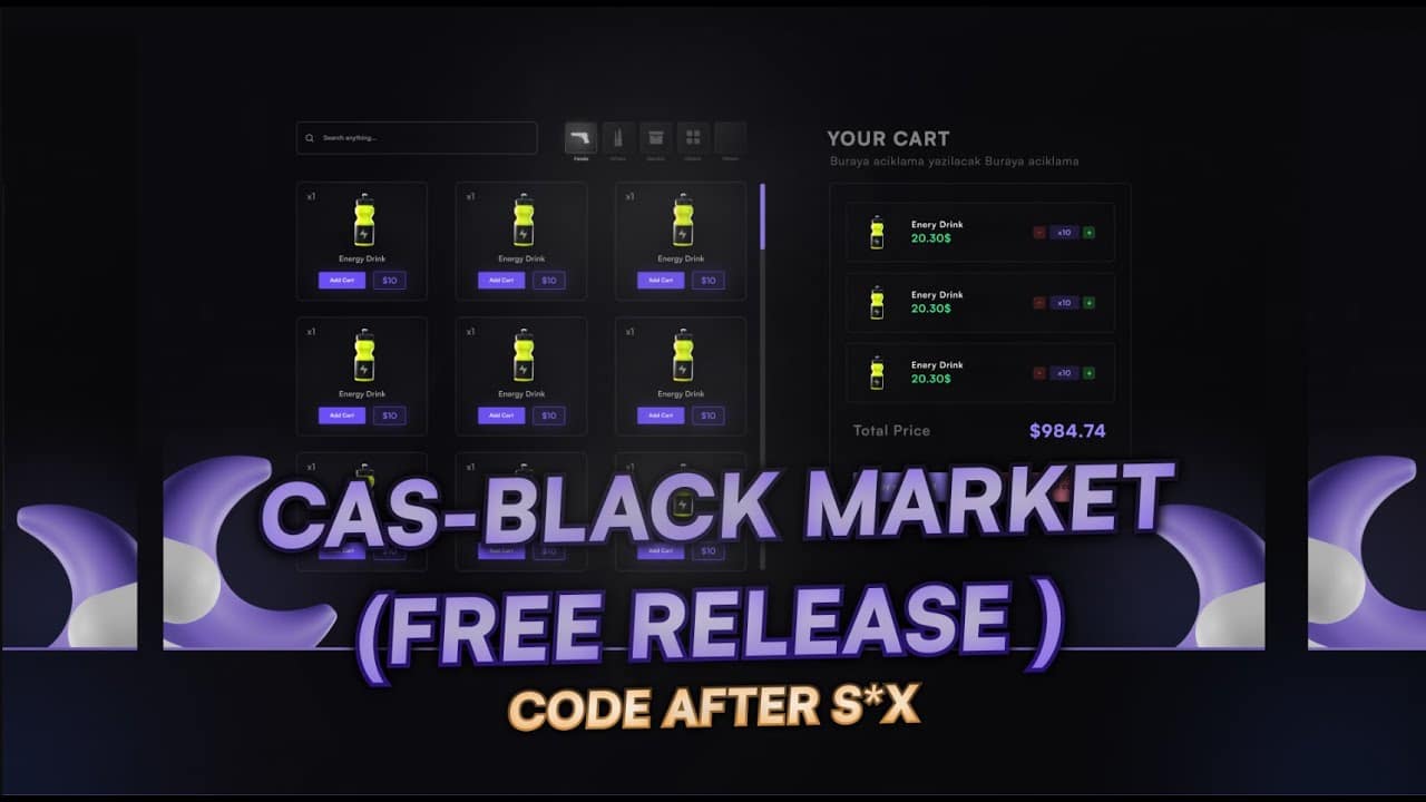 Script de Mercado Negro Gratuito – Mods Gratuitos FiveM