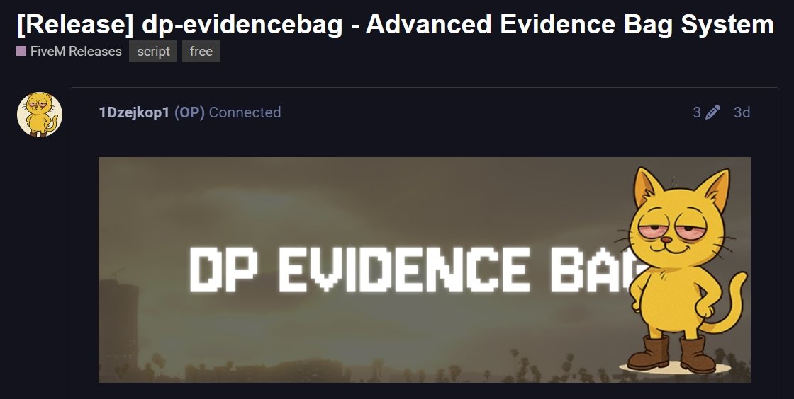 Sistema de Bolsa de Evidencias – Mods gratuitos de FiveM