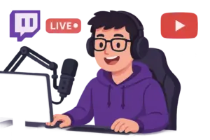 un transmisor en vivo