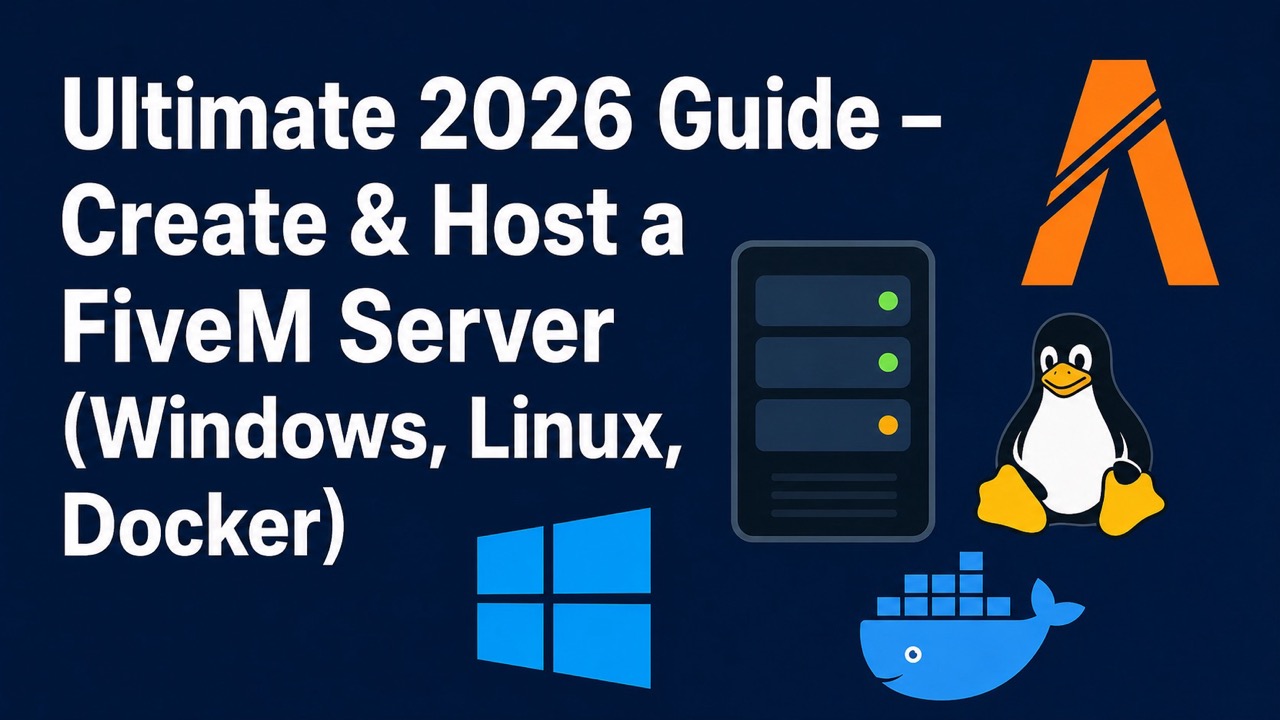 Cómo crear un servidor FiveM: Configuración de txAdmin (2026)