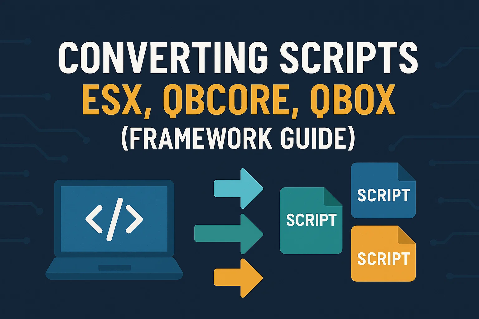 Convirtiendo FiveM Scripts – ESX, QBCore, QBOX (Frame...