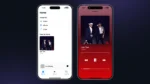 Interface do aplicativo de música do LB Phone v2