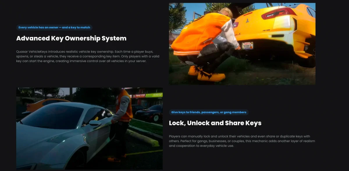 Aperçu de la ressource Quasar Vehiclekeys 2.0 FiveM 4