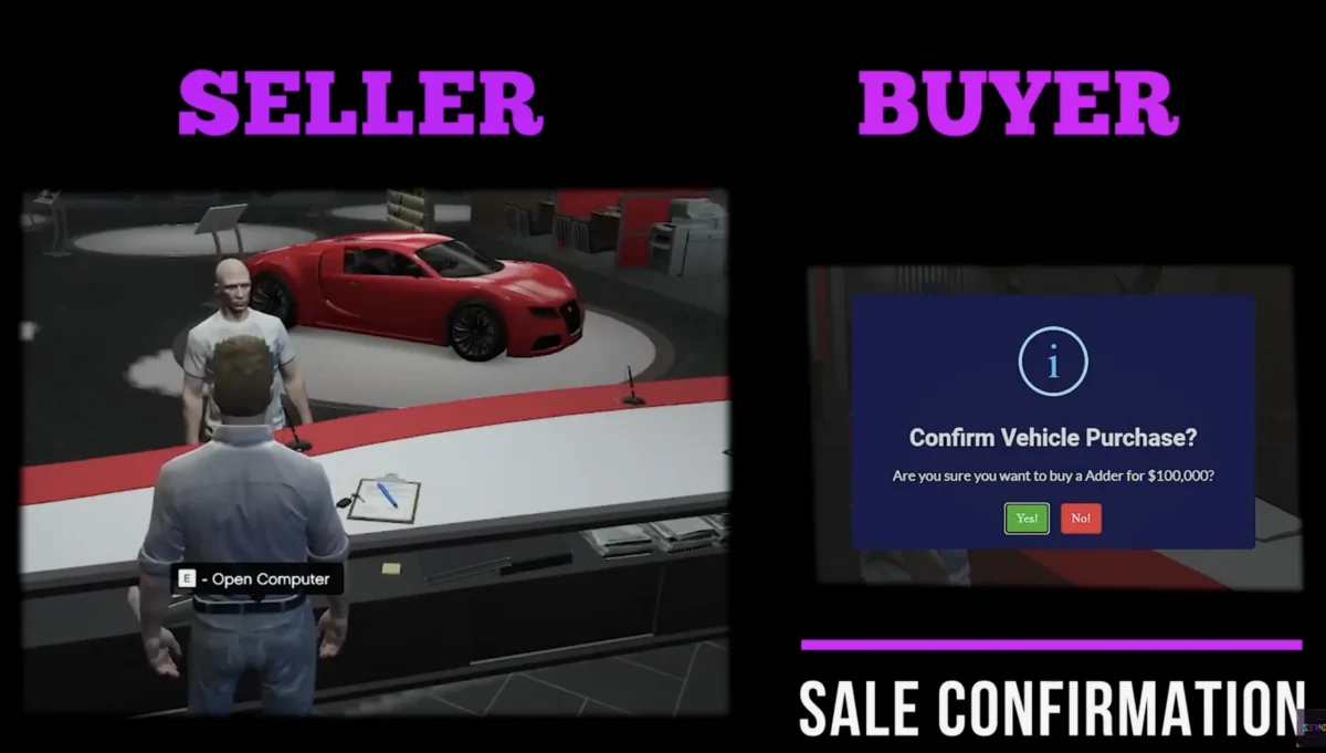 Zerio Cardealer FiveM resource preview 3