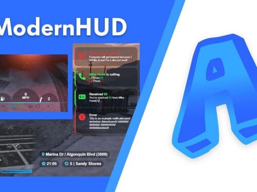Modern HUD FiveM resource preview