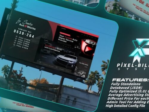 Pixel Poster Billboard Script FiveM resource preview