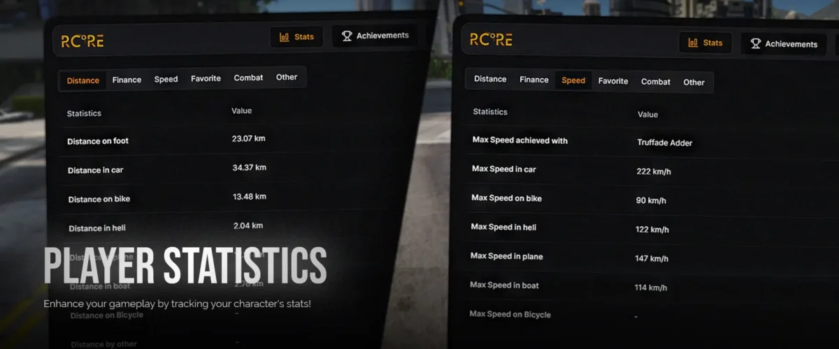 Estadísticas y Logros vista previa del recurso FiveM 4