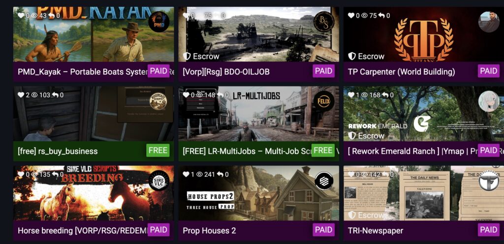 Recursos de RedM