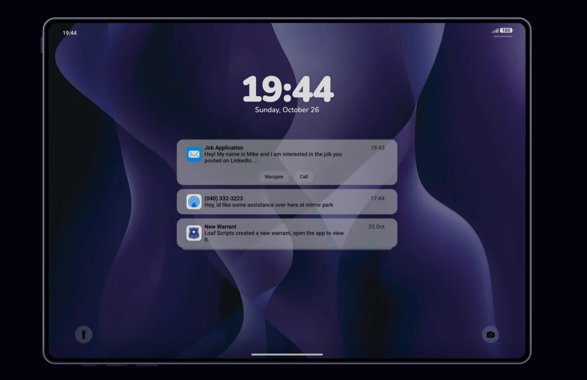 Vista previa del recurso LB Tablet FiveM 5
