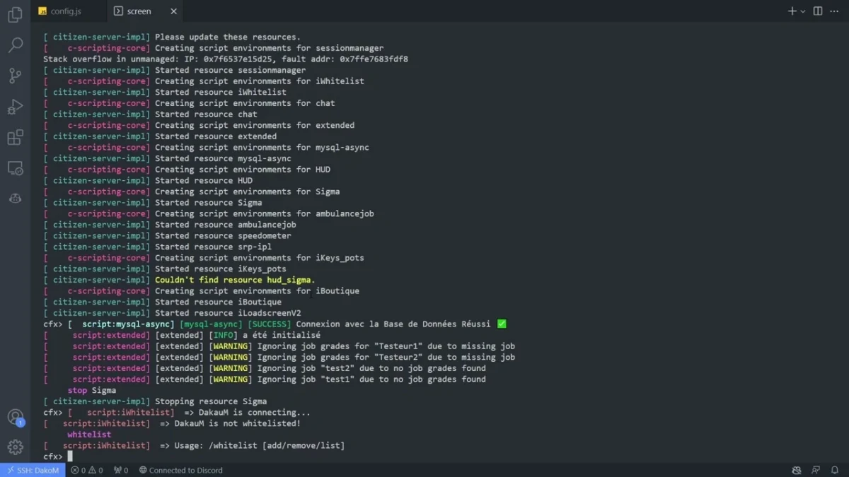 Vista previa del recurso del sistema de lista blanca de ADN FiveM 3