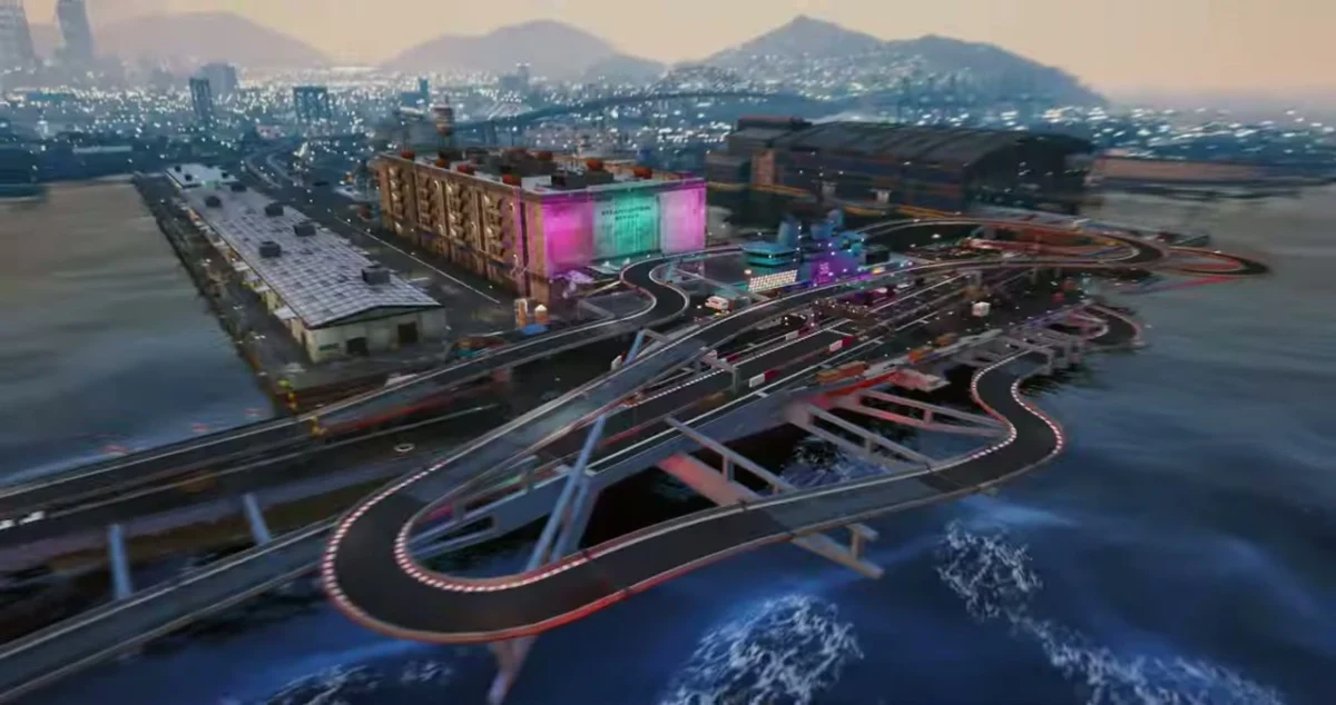 Vista previa del recurso Aircraft Carrier Racetrack FiveM 8