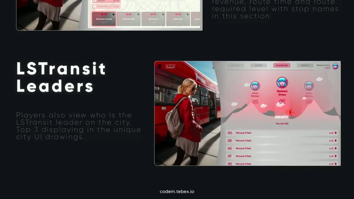 CodeM LSTransit FiveM resource preview 2