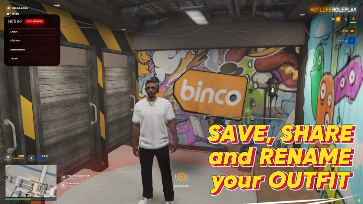 ClothShop Outfit save/share FiveM resource preview 4