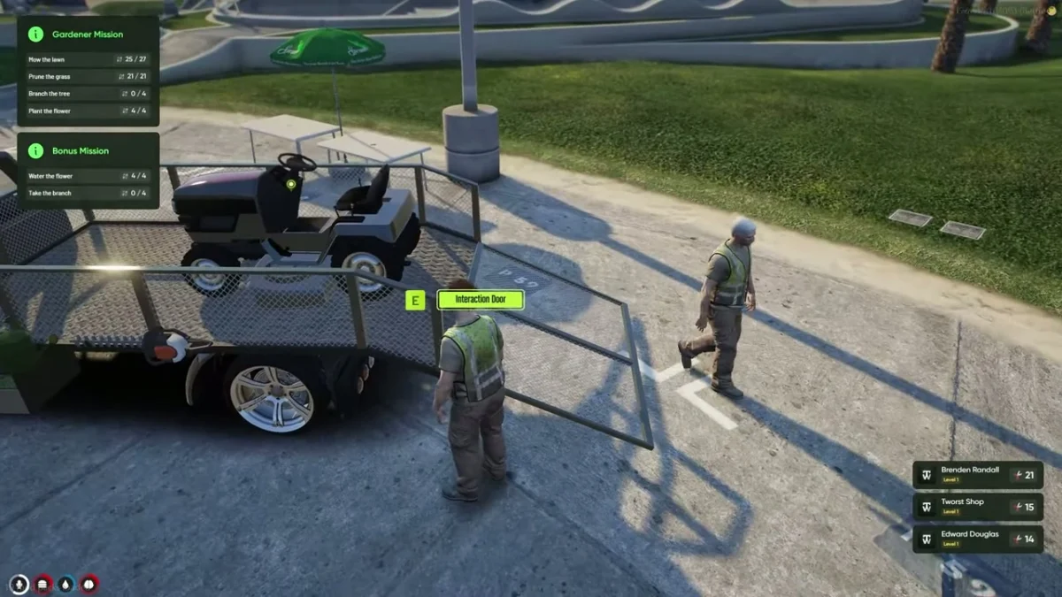 Multiplayer Gardener Job FiveM recurso preview 9