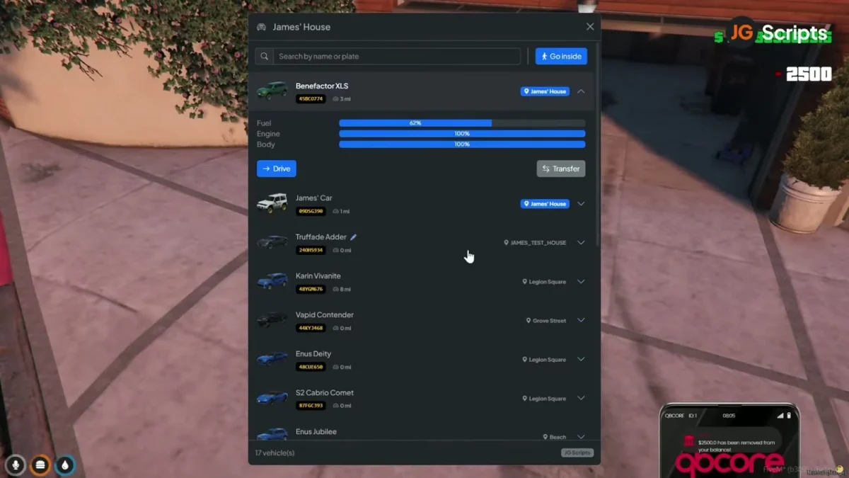 Vista previa del recurso JG Advanced Garages FiveM 10