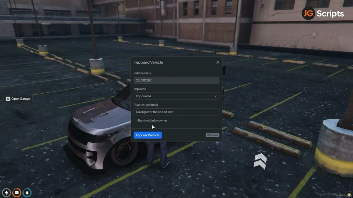 Vista previa del recurso JG Advanced Garages FiveM 5