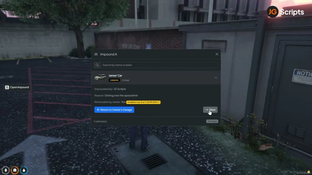 Vista previa del recurso JG Advanced Garages FiveM 6