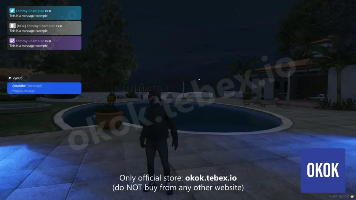 Visualização do recurso okok Chat V2 FiveM 4