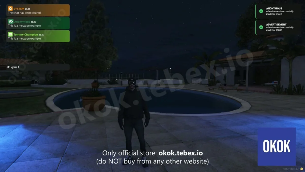 okok Chat V2 FiveM prévia do recurso 7