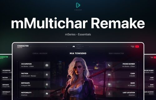 CodeM mMultichar — Advanced Multi-Character System FiveM resource preview