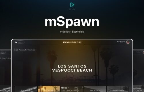 CodeM mSpawnSelector — Spawn Location Picker FiveM resource preview