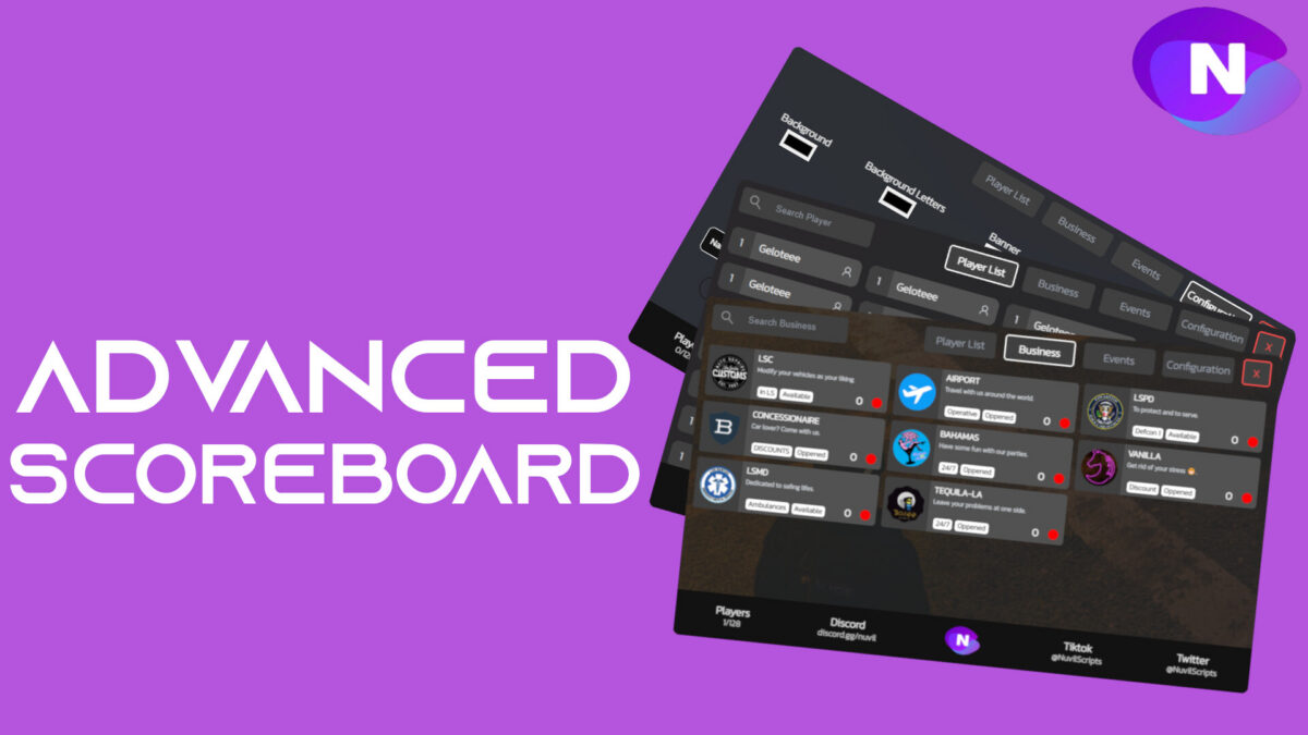 aScoreboard Vista previa del recurso aScoreboard FiveM