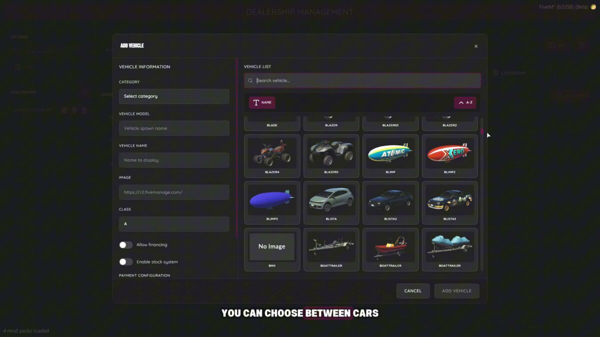 Origen Dealership System | Ventas Avanzadas de Vehículos para FiveM Vista previa del recurso 3