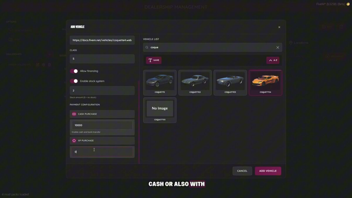 Origen Dealership System | Ventas Avanzadas de Vehículos para FiveM Vista previa del recurso 4